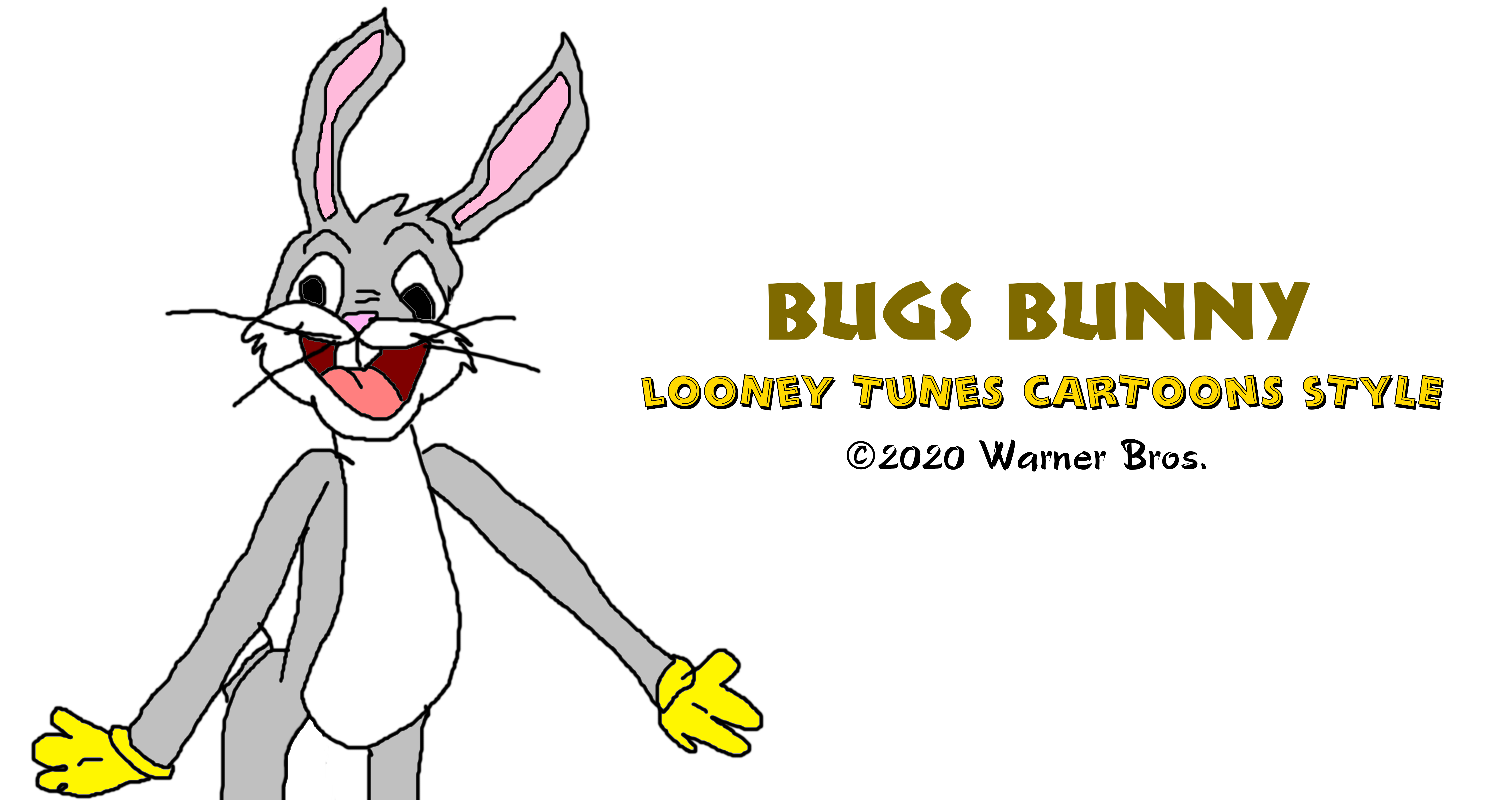 Bugs Bunny in Looney Tunes Cartoons Style by MJEGameandComicFan89 on