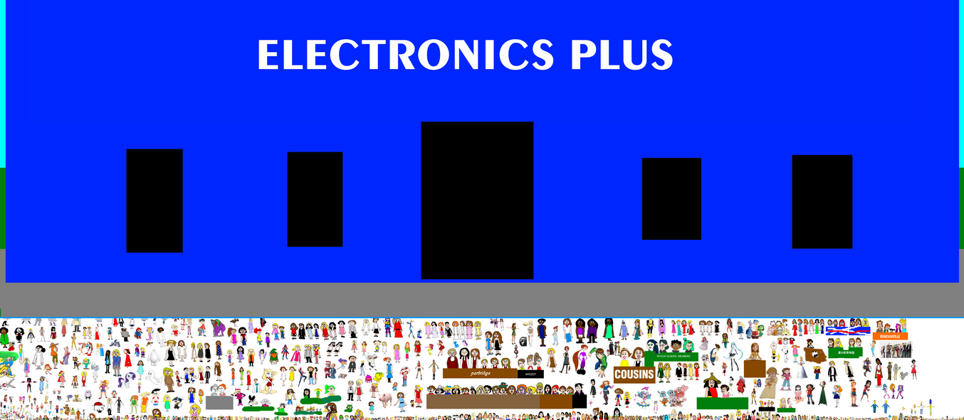 Everyone Buying Electronics at Electronics Plus by MJEGameandComicFan89 ...