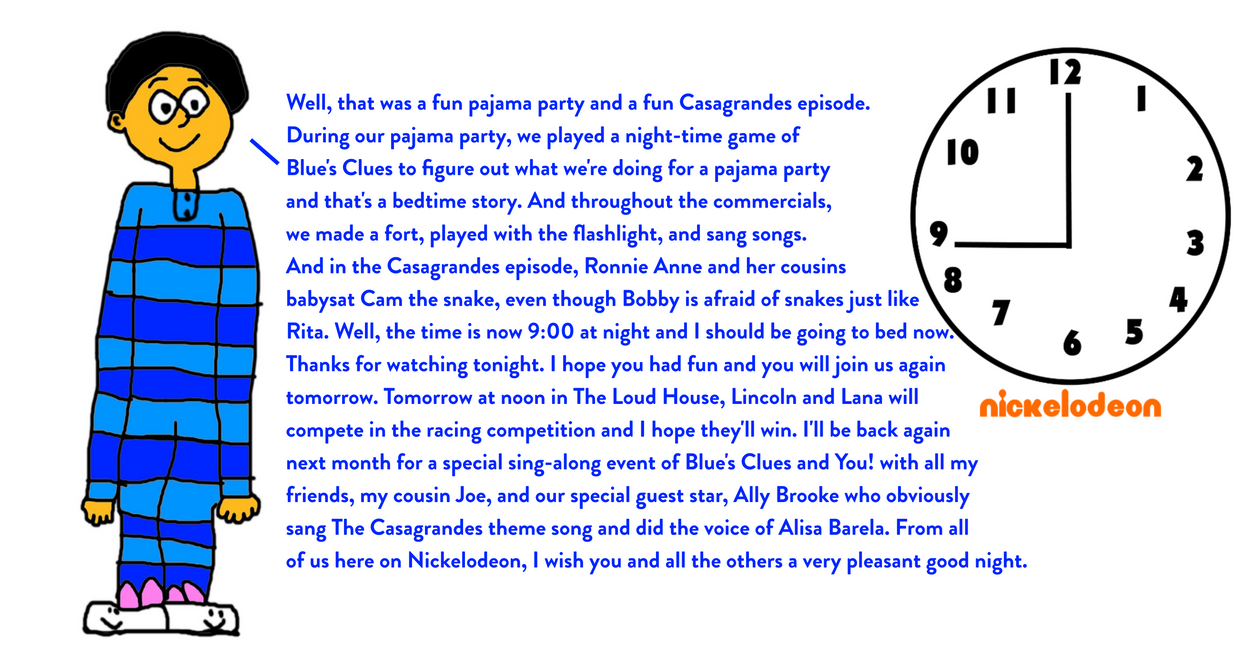 Nick Sign Off Deviantart Josh Signing Off Nick and the Pajama Party by MJEGameandComicFan89 on ...