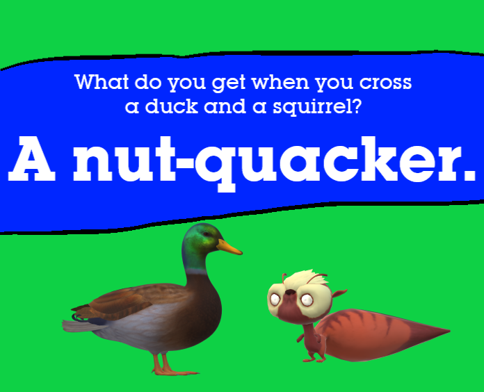 A Nut-Quacker Joke (Combination of Duck/Squirrel) by MJEGameandComicFan89  on DeviantArt