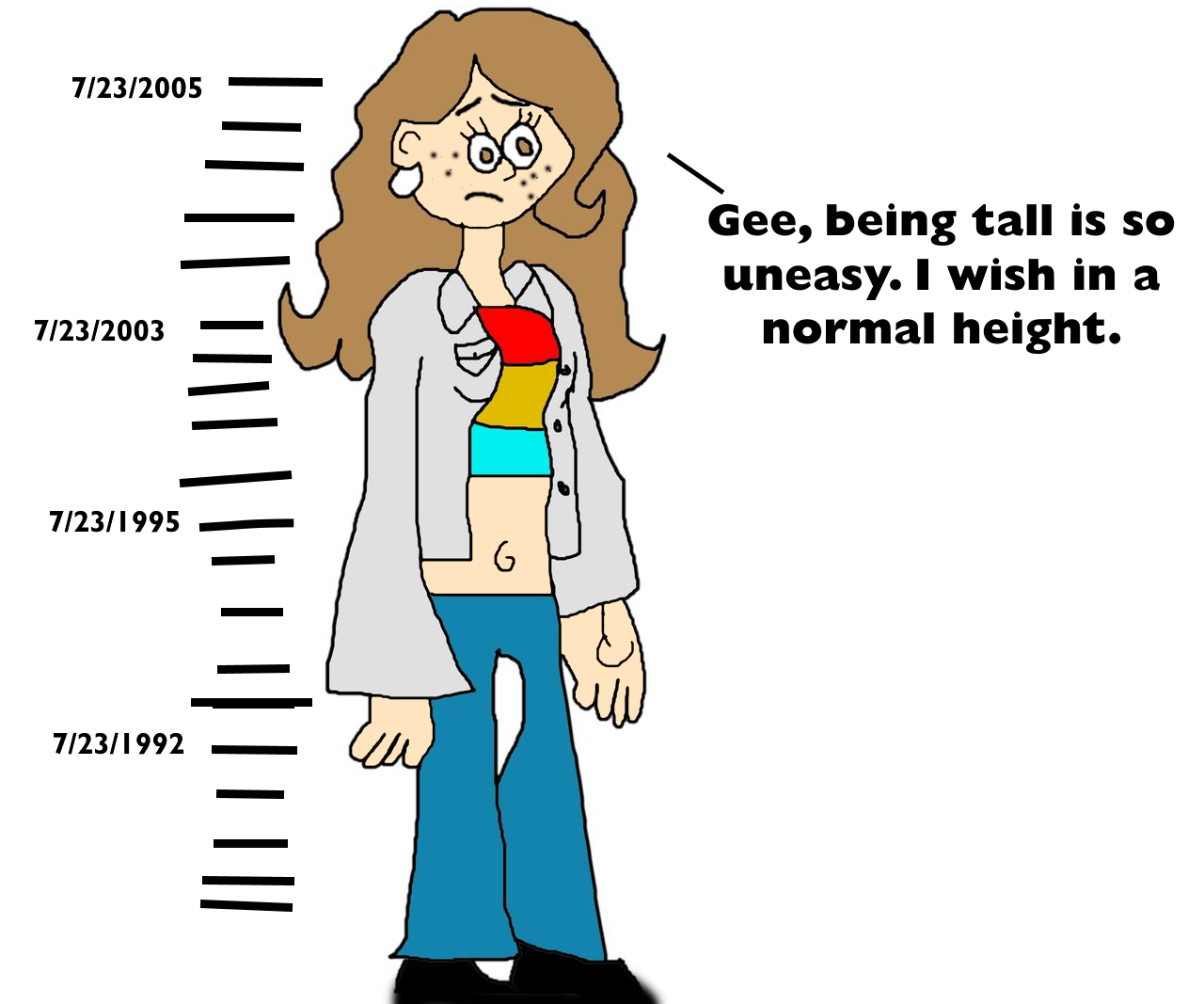 Adrienne is a 6-Foot-Tall Girl by MJEGameandComicFan89 on DeviantArt
