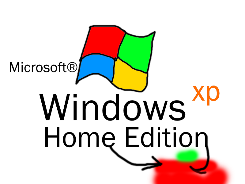 Windows XP Home Edition with Rubber Apple to Hug by ...