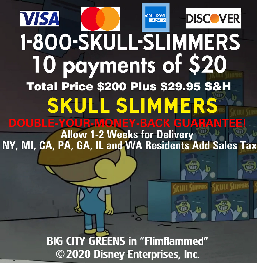 Skull Slimmers Infomercial from Big City Greens by MJEGameandComicFan89 ...