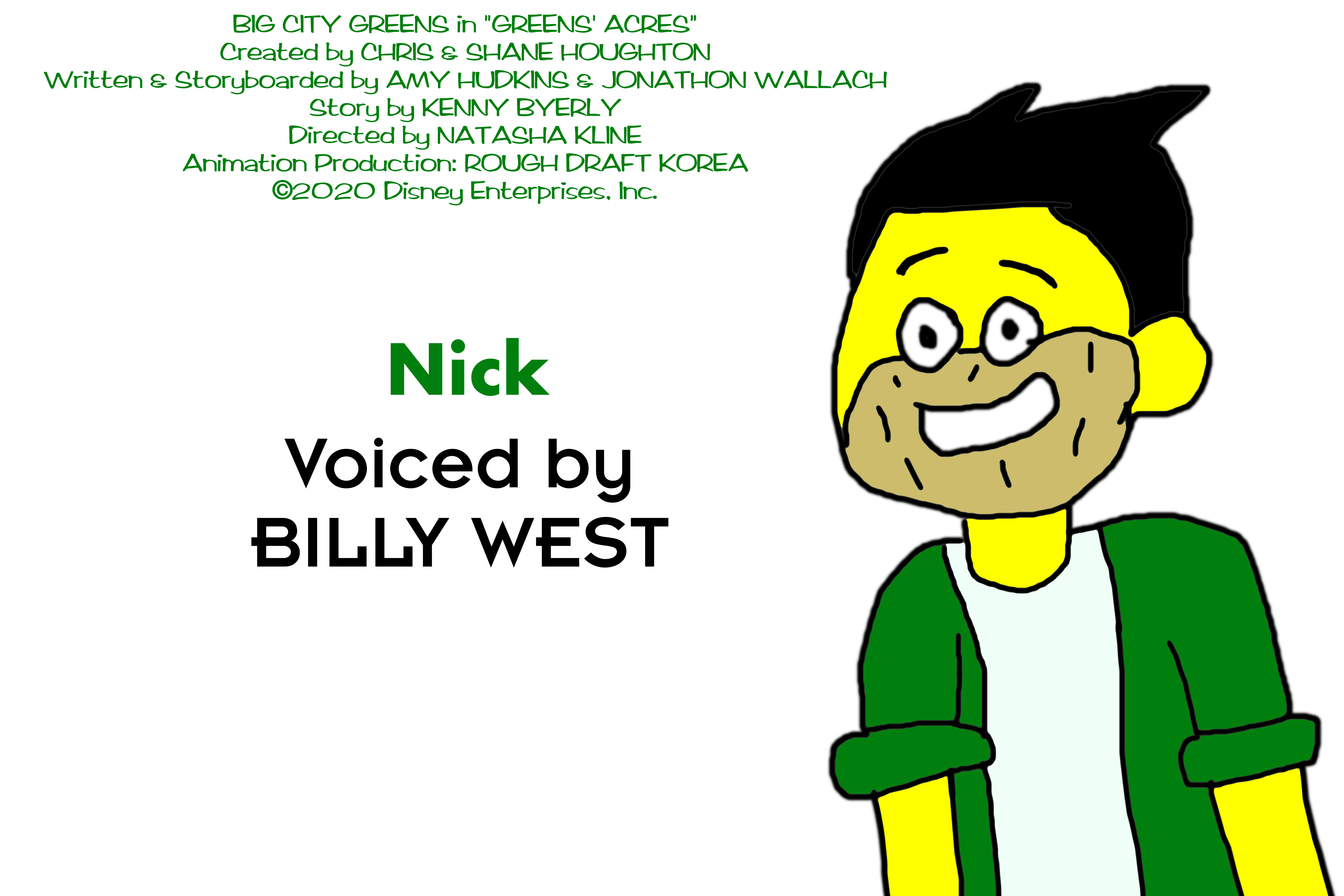 Nick Sign Off Deviantart Nick from Big City Greens in Greens' Acres by MJEGameandComicFan89 on ...