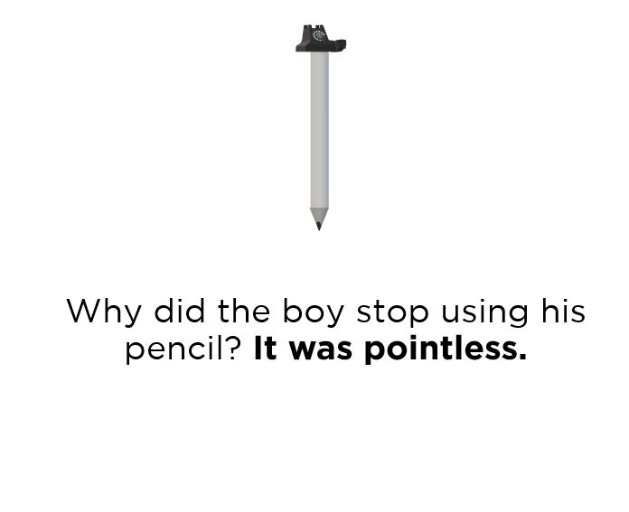 Pointless Pencil Joke by MJEGameandComicFan89 on DeviantArt