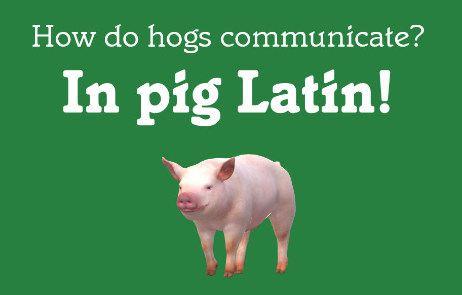 Pig Latin Rtribe A Pig Latin Joke for Pigs by MJEGameandComicFan89 on DeviantArt