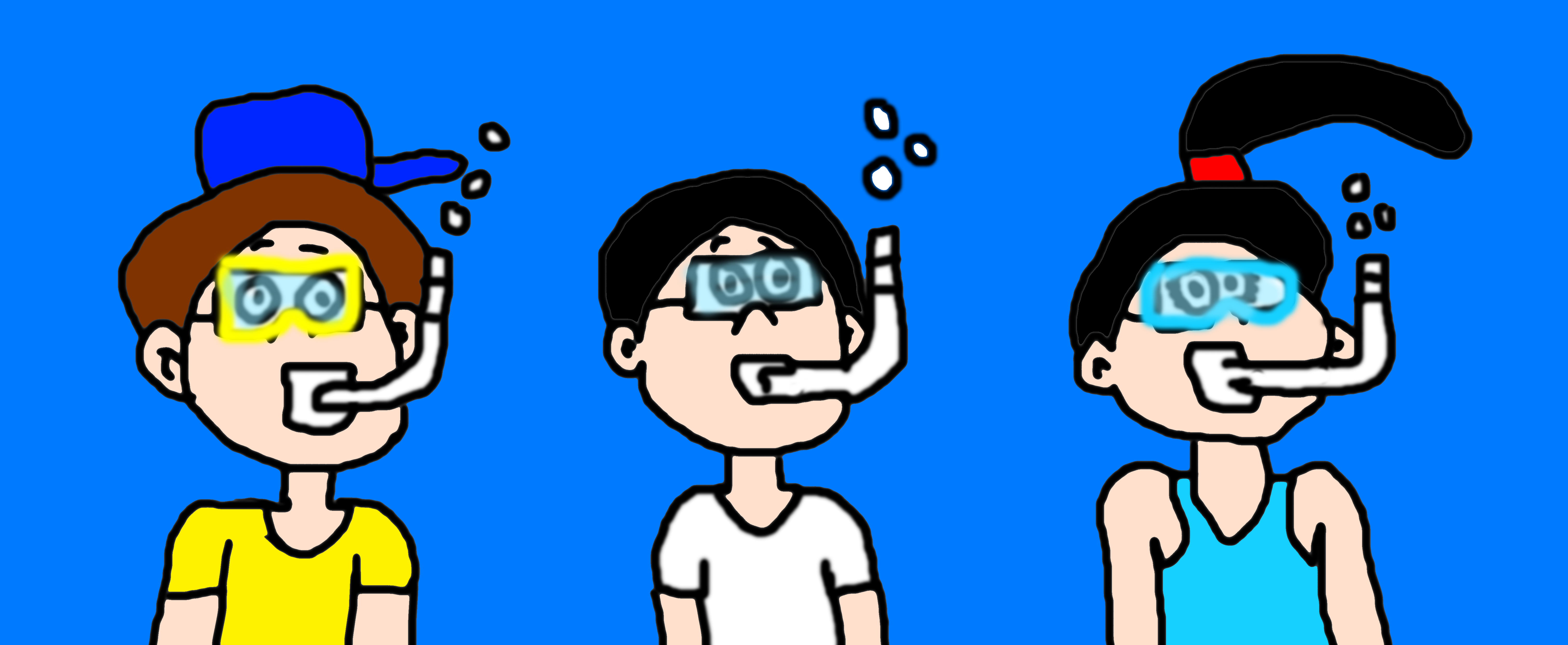 Kyle Rangel and Friends Swimming Underwater by MJEGameandComicFan89 on ...