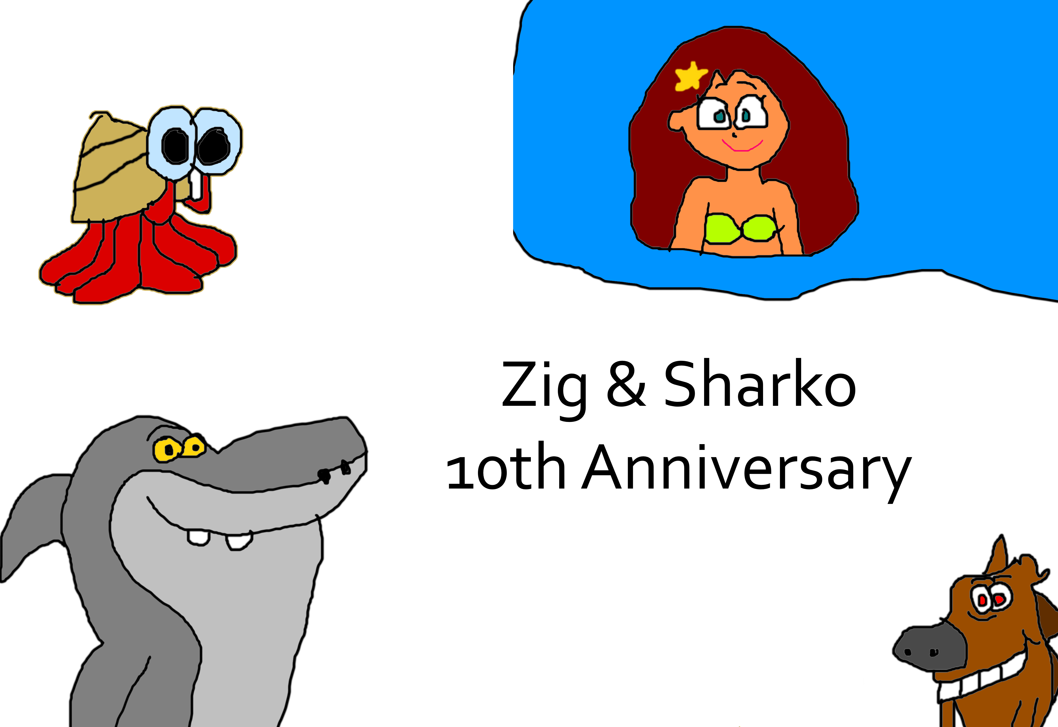 10 Years of Zig and Sharko by MJEGameandComicFan89 on DeviantArt