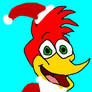 Woody Woodpecker as Santa Claus