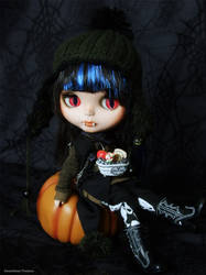 Custom blythe for halloween.