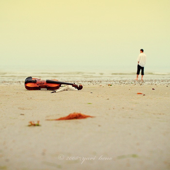 On the beach...