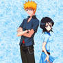 Bleach Rukia and Ichigo - Wall