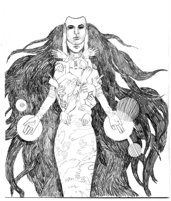 The Sorceress - BW version