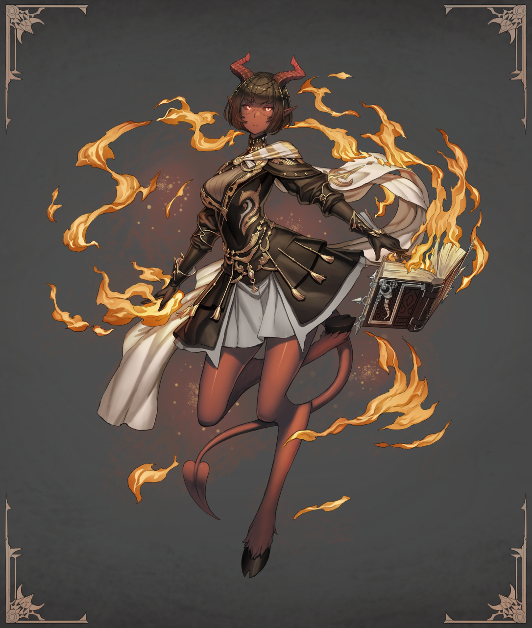 Tiefling Pyromancer by nrcgray on DeviantArt