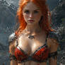 Ginger fantasy warrior