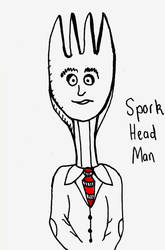 Spork Head Man