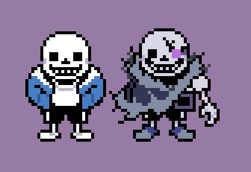 Horror!Sans OverWorld Pack Sprite by Niko189 on DeviantArt