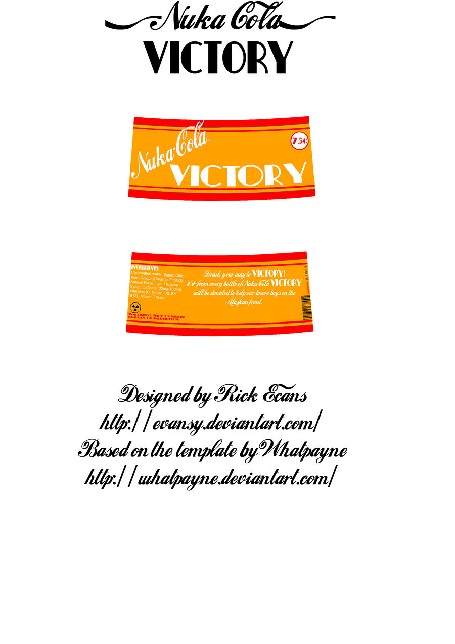 Nuka cola labels