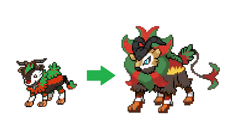 Gogoat - Pyroar Fusion