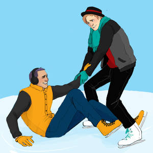 Ice skating