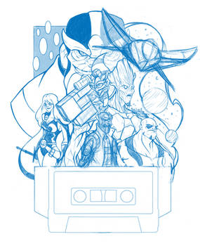 WIP Guardians of The Galaxy rough sketch