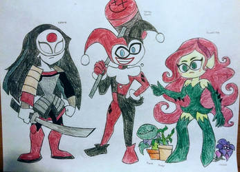 DCSHGAU - Katana, Harley Quinn and Poison Ivy