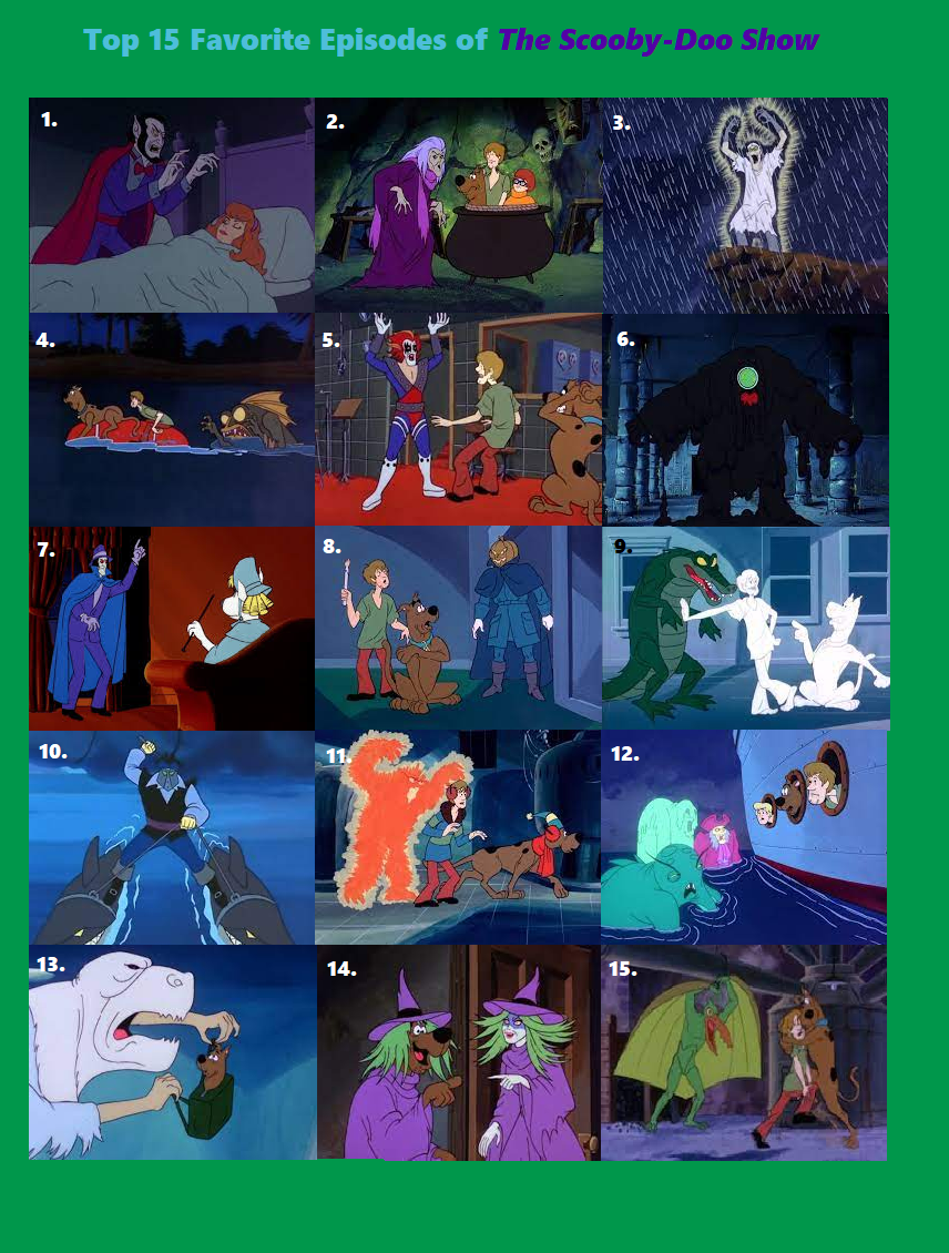 Top 15 Episodes of The Scooby Doo Show by CyberEman2099 on DeviantArt