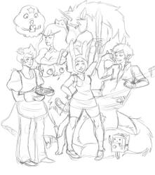 Fiona and Friends sketch