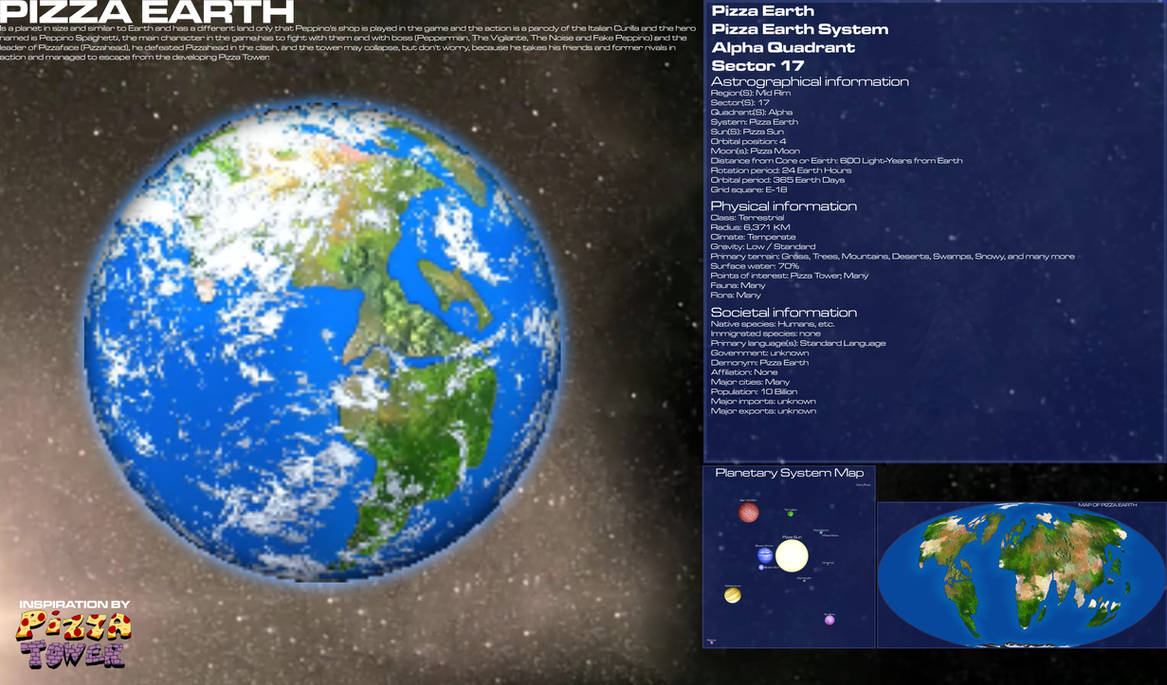 Galactic navigational extra - Pizza Earth by Reesecandy2003 on DeviantArt