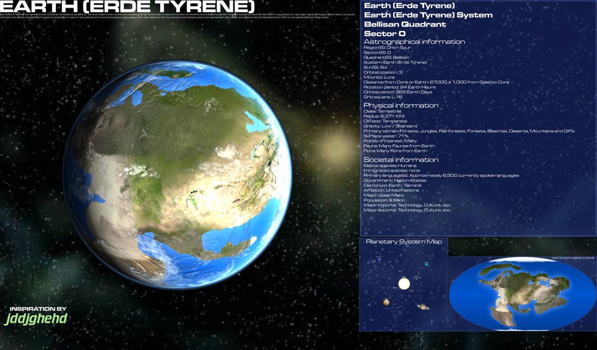 Galactic navigational extra - Earth (Erde Tyrene) by Reesecandy2003 on ...