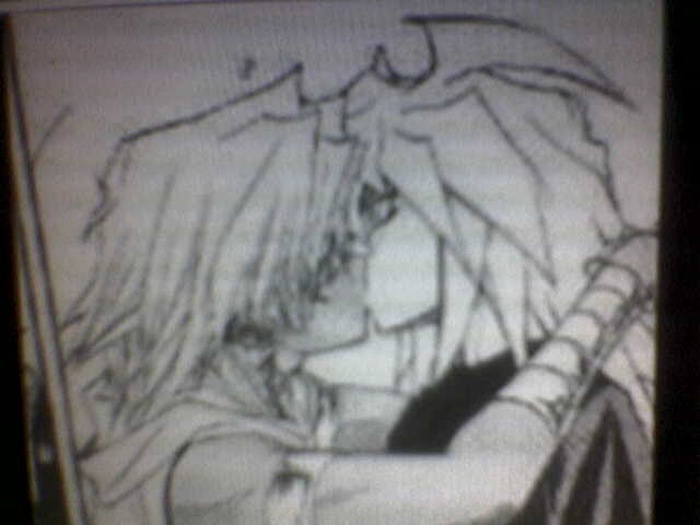 Marik x Bakura kiss