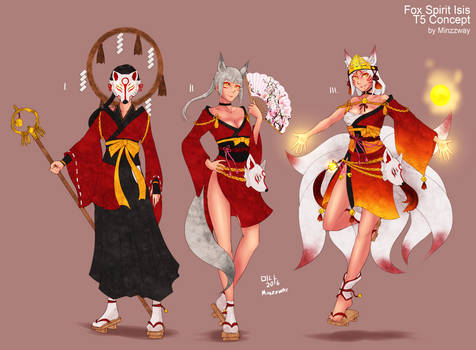 Fox Spirit Isis - T5 Skin Concept