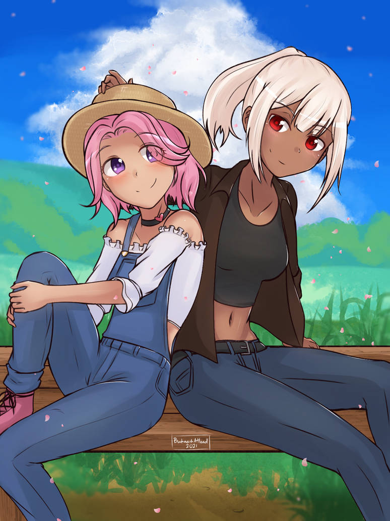 Stardew Valley Sophia and Seo by Minzzway on DeviantArt