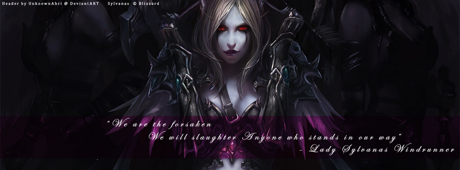 Facebook header Sylvanas - We are the Forsaken