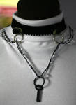 Black on black choker by Gothic-Enchantress