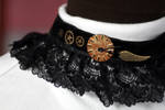 Time flies sideways choker by Gothic-Enchantress