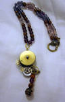 Purple rose necklace II by Gothic-Enchantress