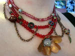 Roses are red necklace by Gothic-Enchantress