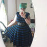 Crochet 1950s dress