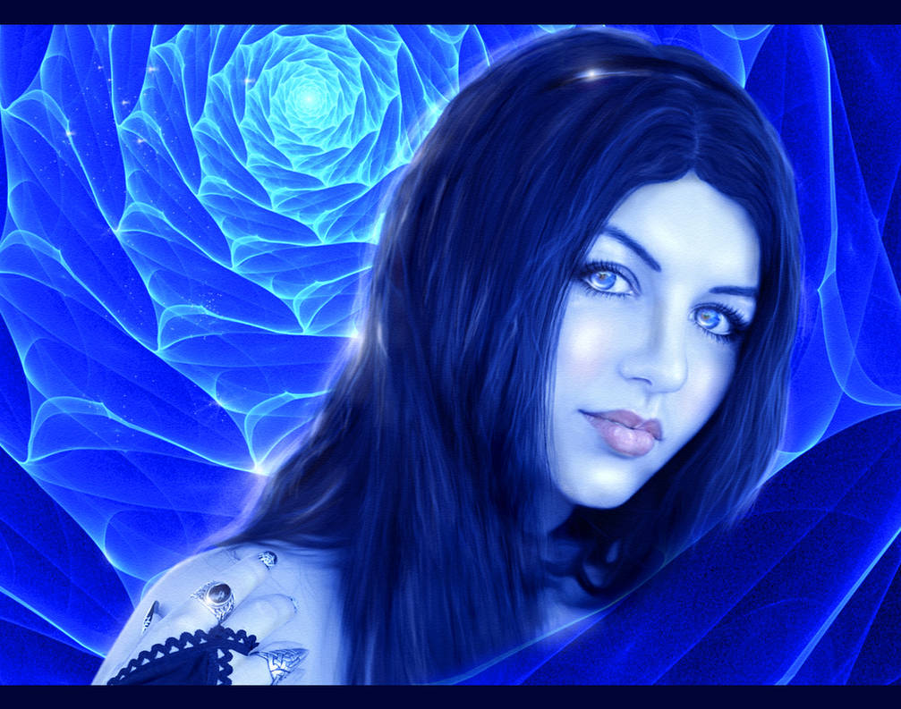 Blue rose by Alena-48