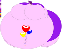 Godzilla-Plumped Balloon Luv Bear by PAWPatrolUCS2021