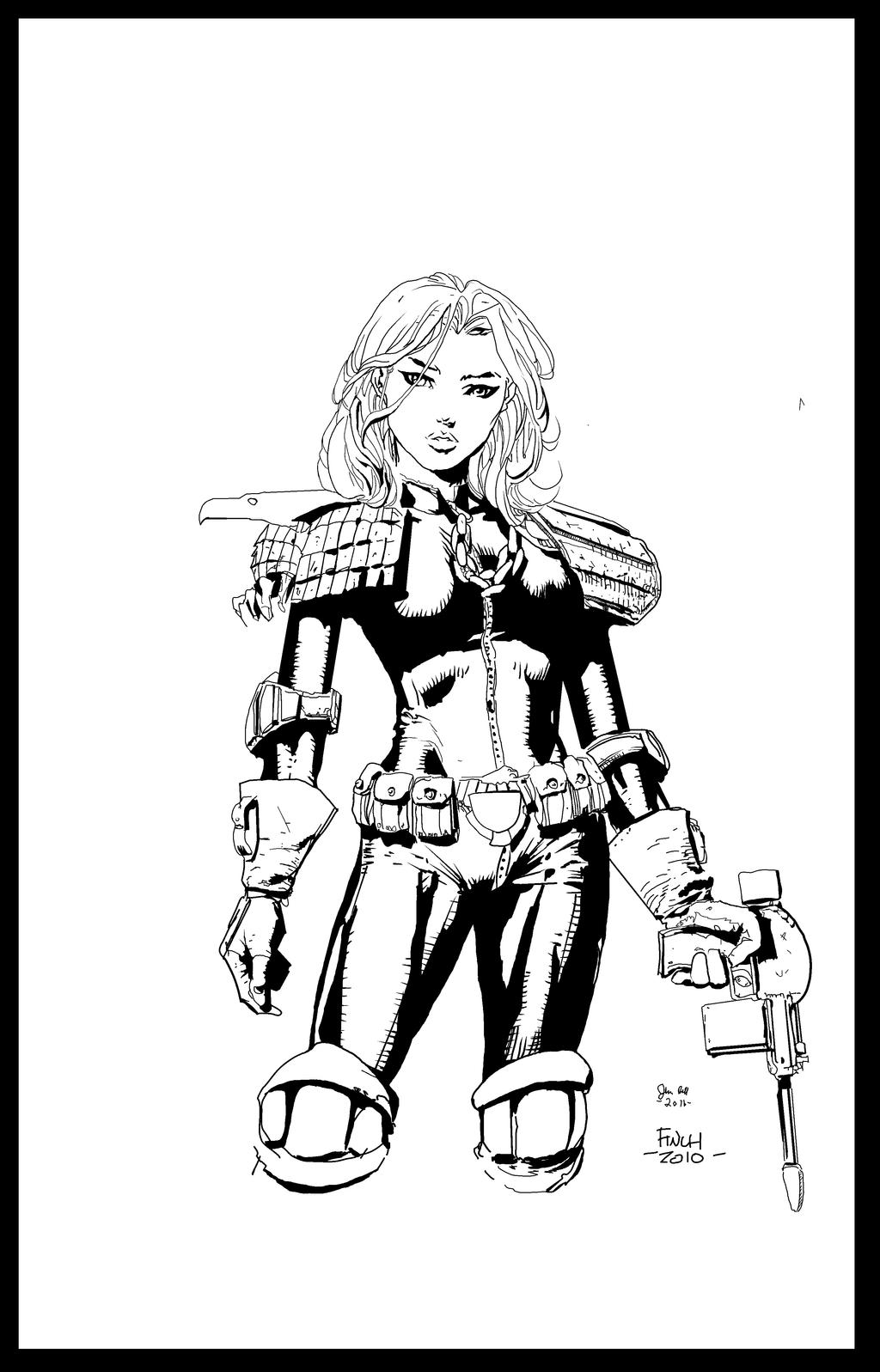 Judge Anderson by David Finch inks by me