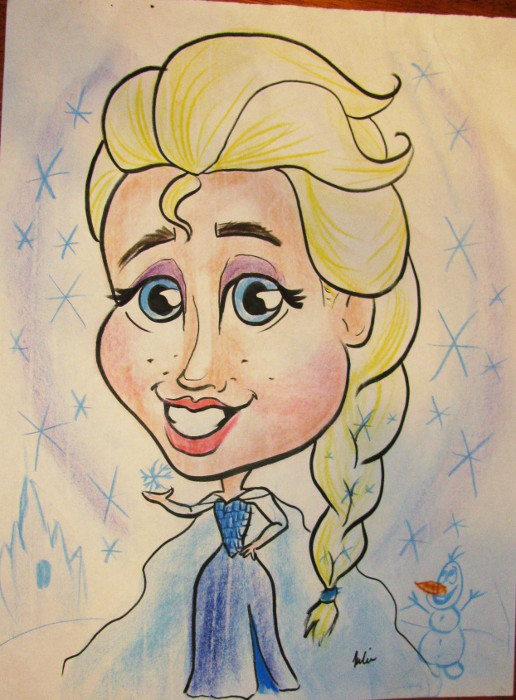 Elsa Caricature