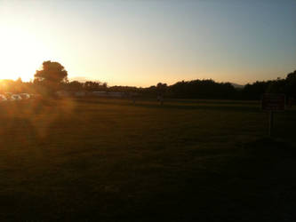 Sunset in Hafan Y Mor, Wales.