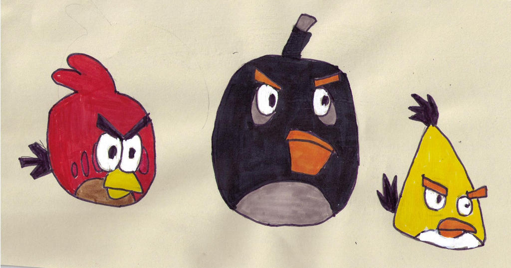 The Three Main Angry Birds