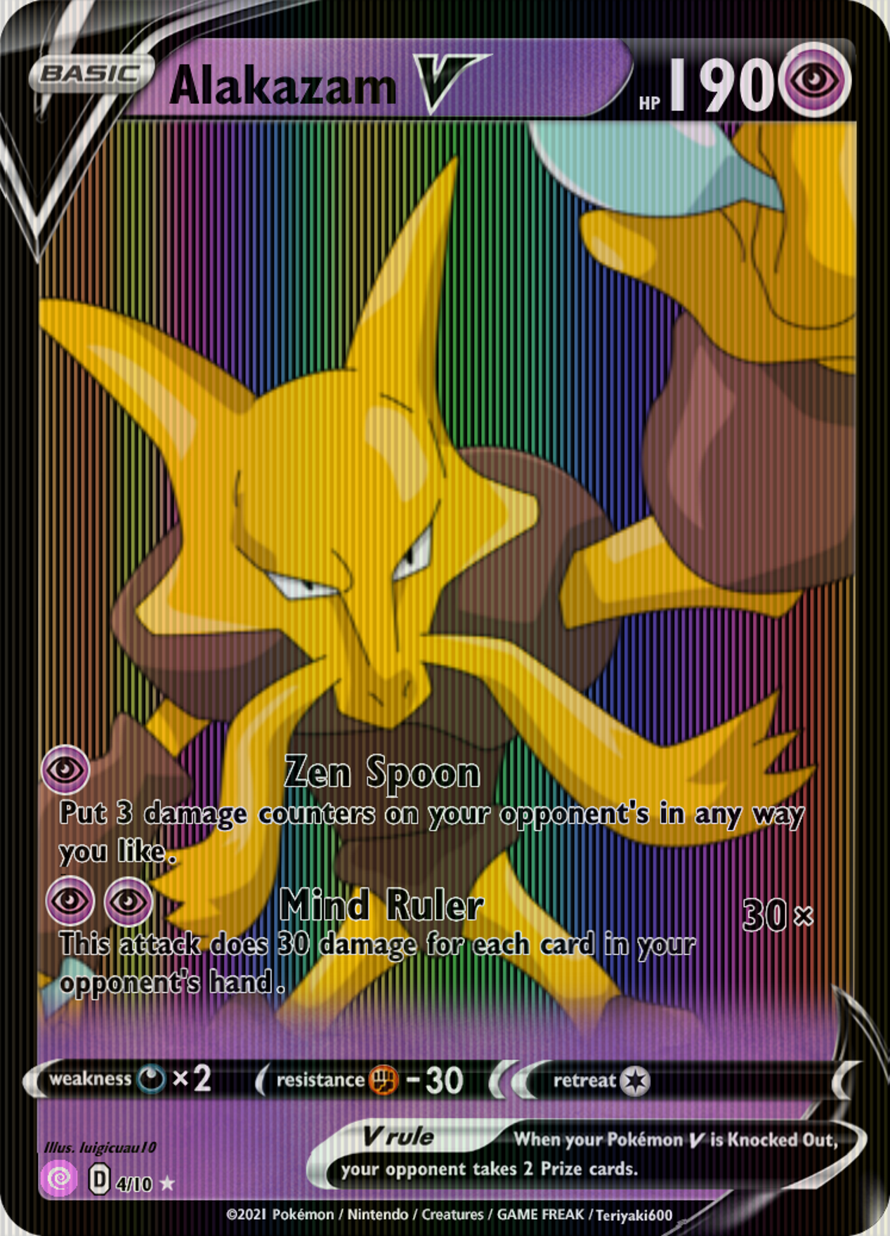 Alakazam V (Full Art)