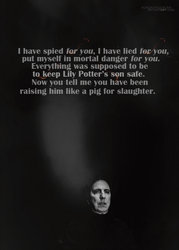 I spied for you  Severus Snape by avadaxkedavra