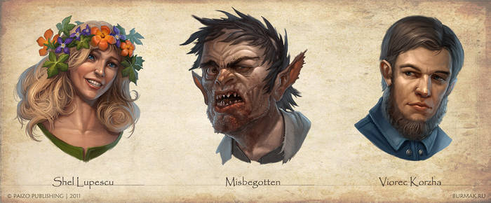 Paizo characters portraits