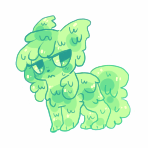 Rainbow slime pup that I drew