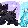 Nightmare and Dream slimerock pup auction